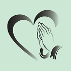 Contemplative prayer hands heart