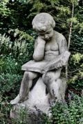 Contemplative Boy Statue