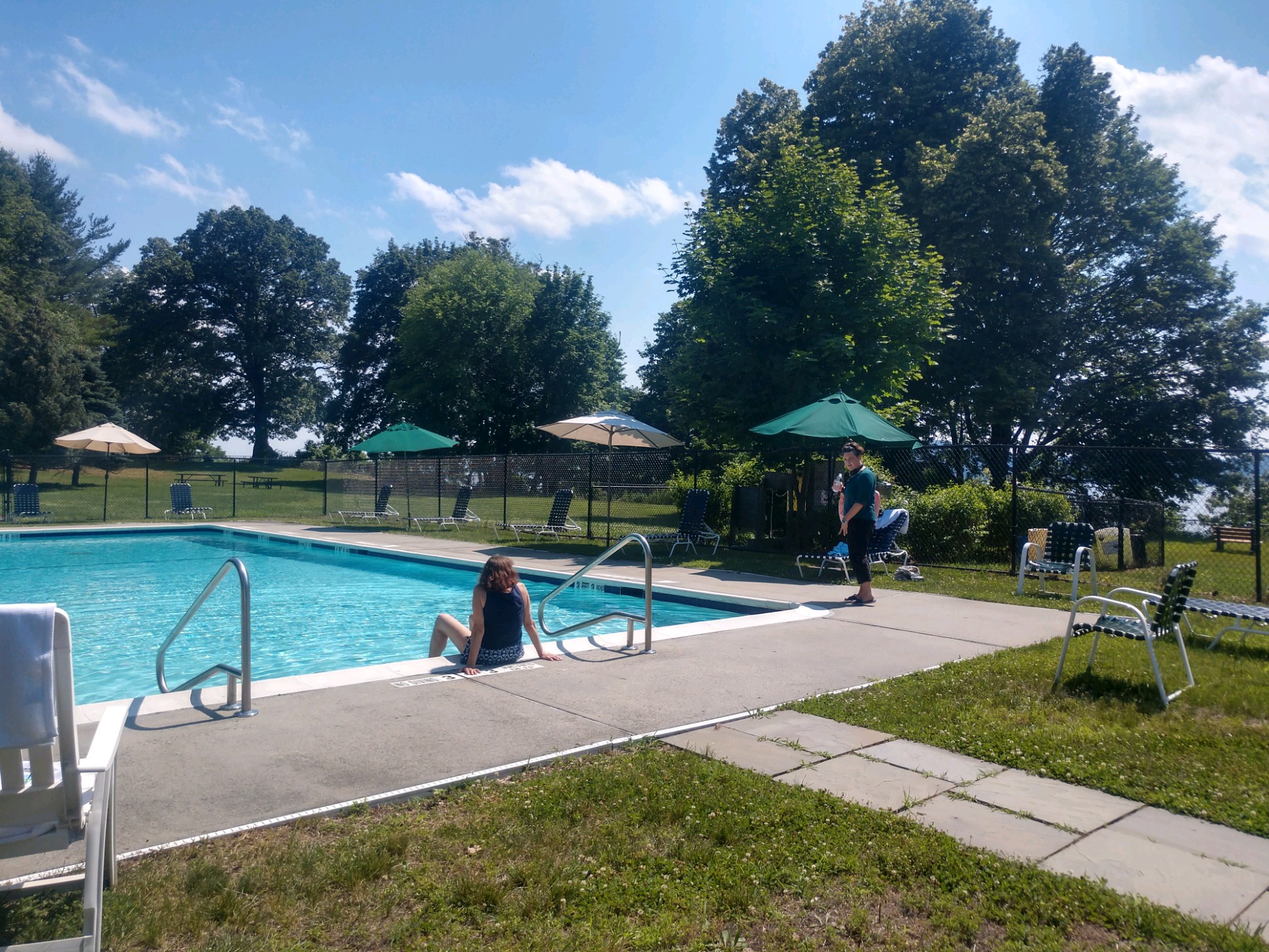 Pool in summer